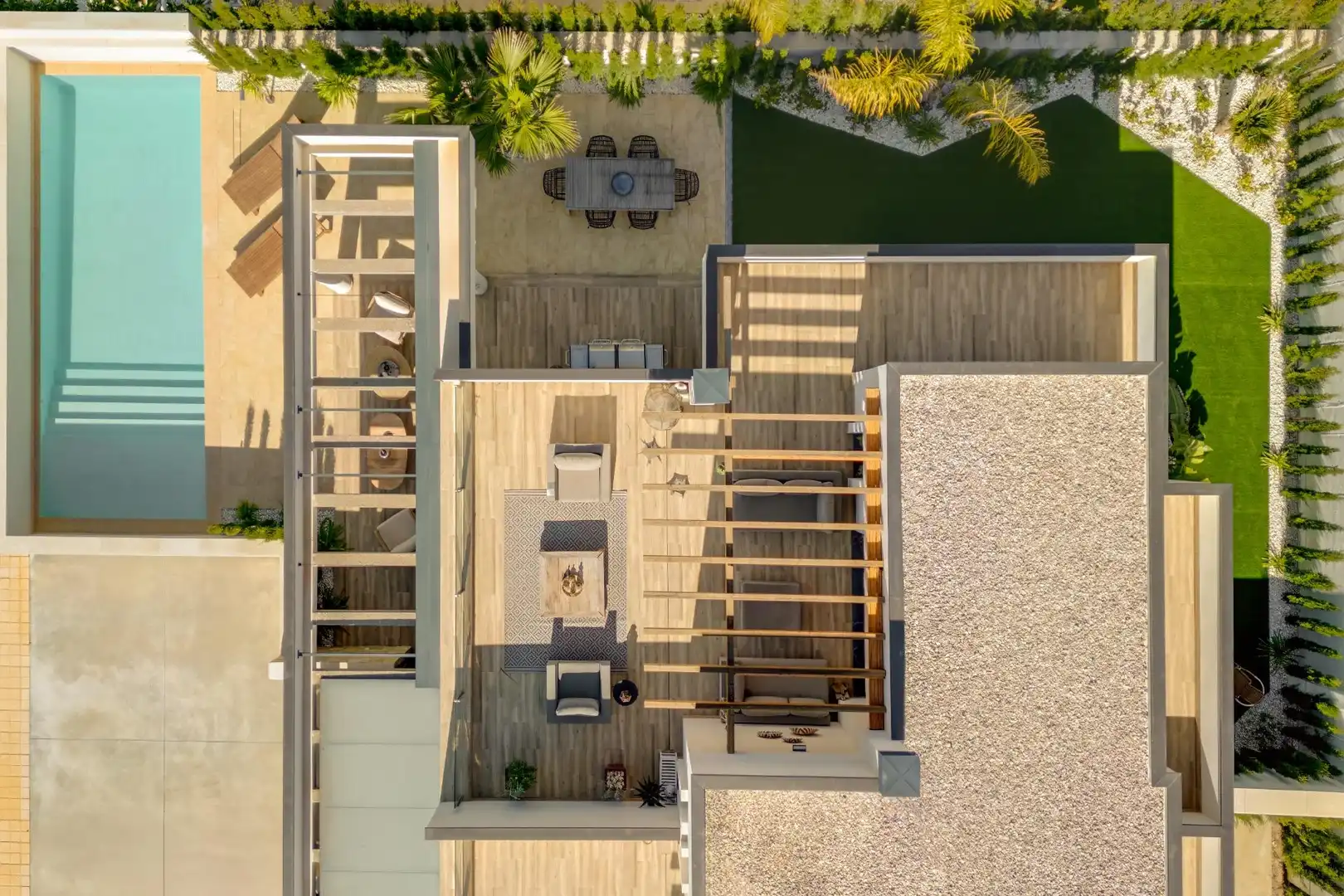 Terrassa de Casa adosada en venda en Monforte del Cid amb Aire condicionat, Calefacció i Jardí privat