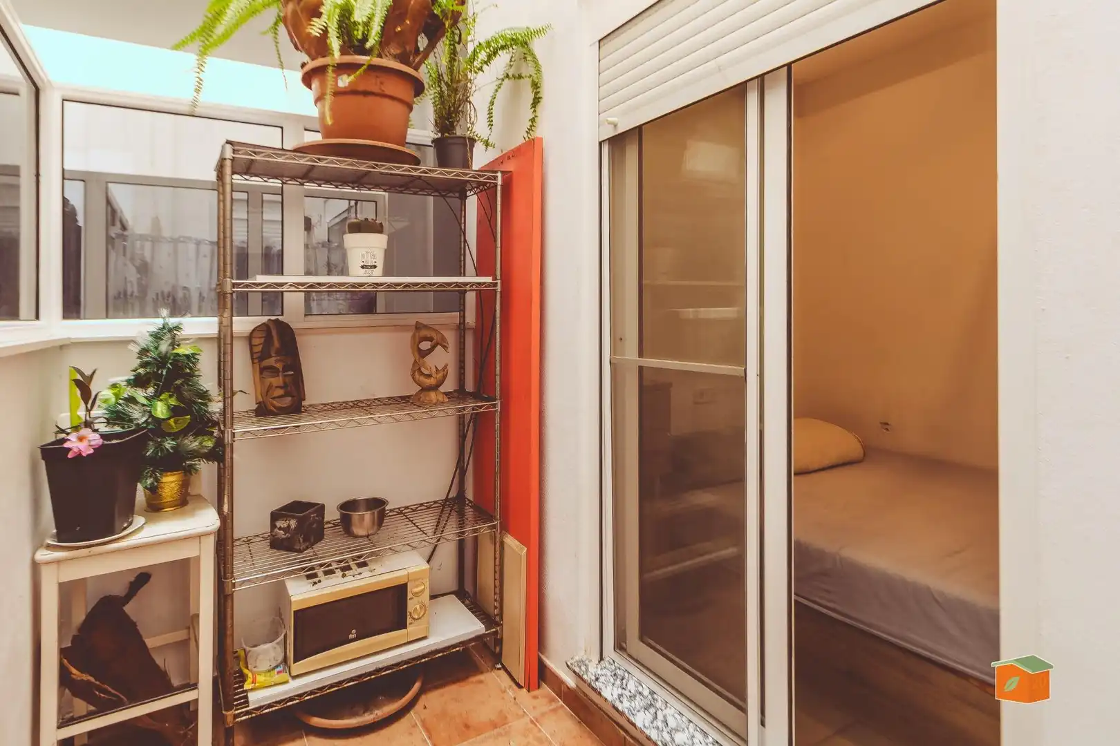 Terrasse von Erdgeschoss zum Verkauf in La Ràpita mit Klimaanlage, Abstellraum und Möbliert