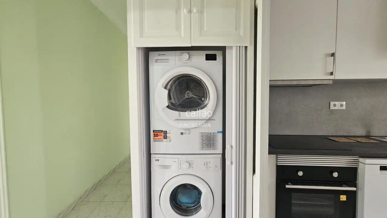 Kitchen of Flat for share in Ferrol  with Heating and Furnished
