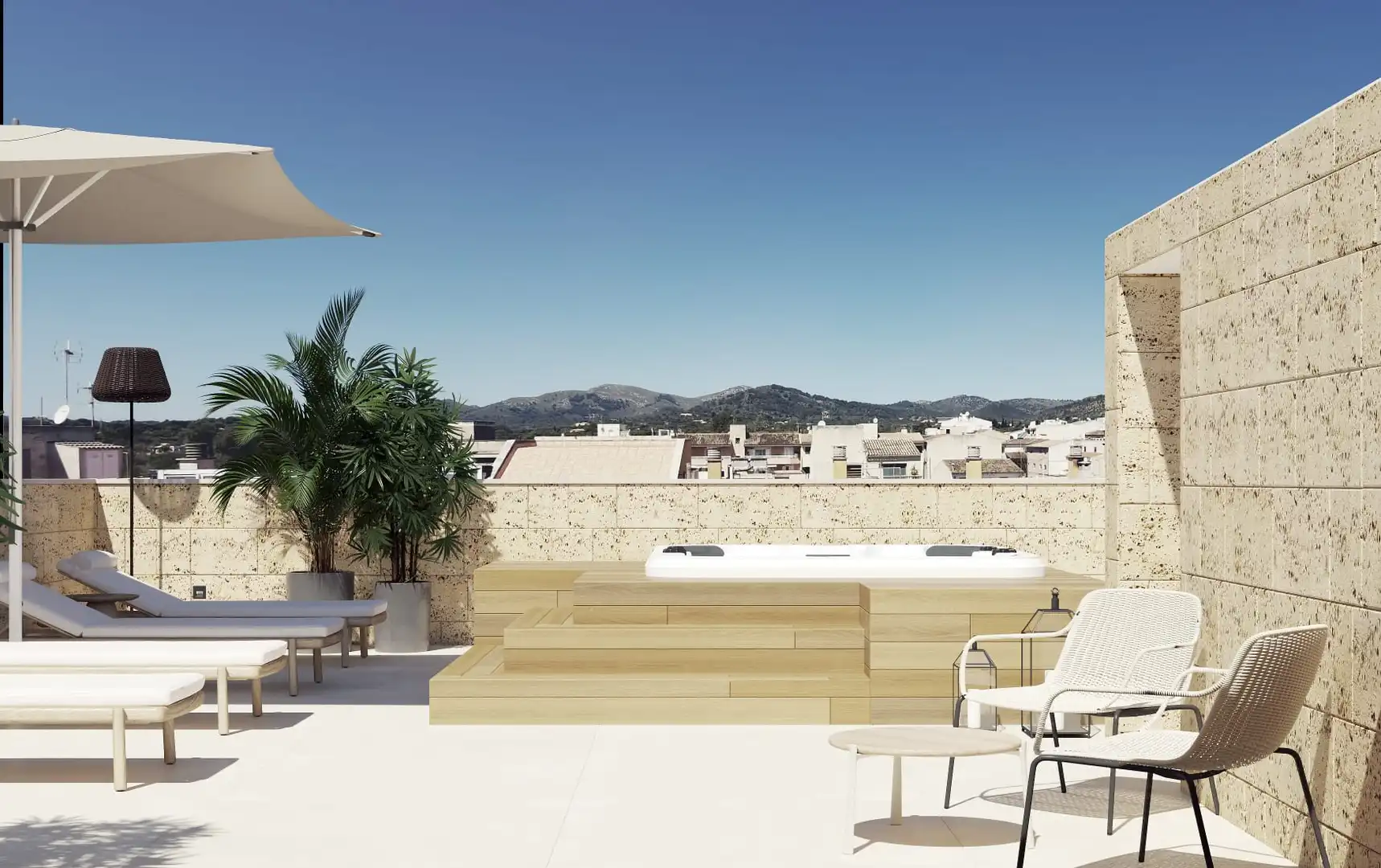 Terrasse von Dachboden zum Verkauf in Artà mit Klimaanlage, Heizung und Terrasse
