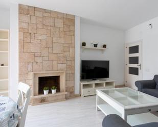 Sala d'estar de Apartament de lloguer en  Barcelona Capital amb Aire condicionat, Moblat i Forn