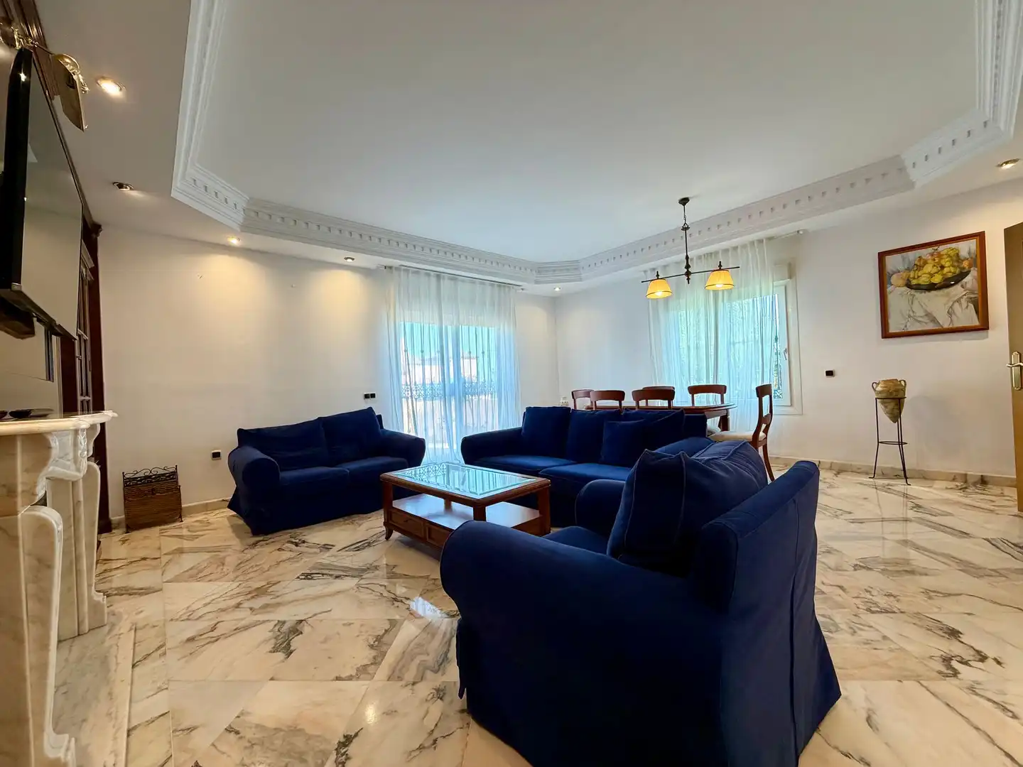 Living room of Detached homes for sale in Marbella  with Terrace and Balcony