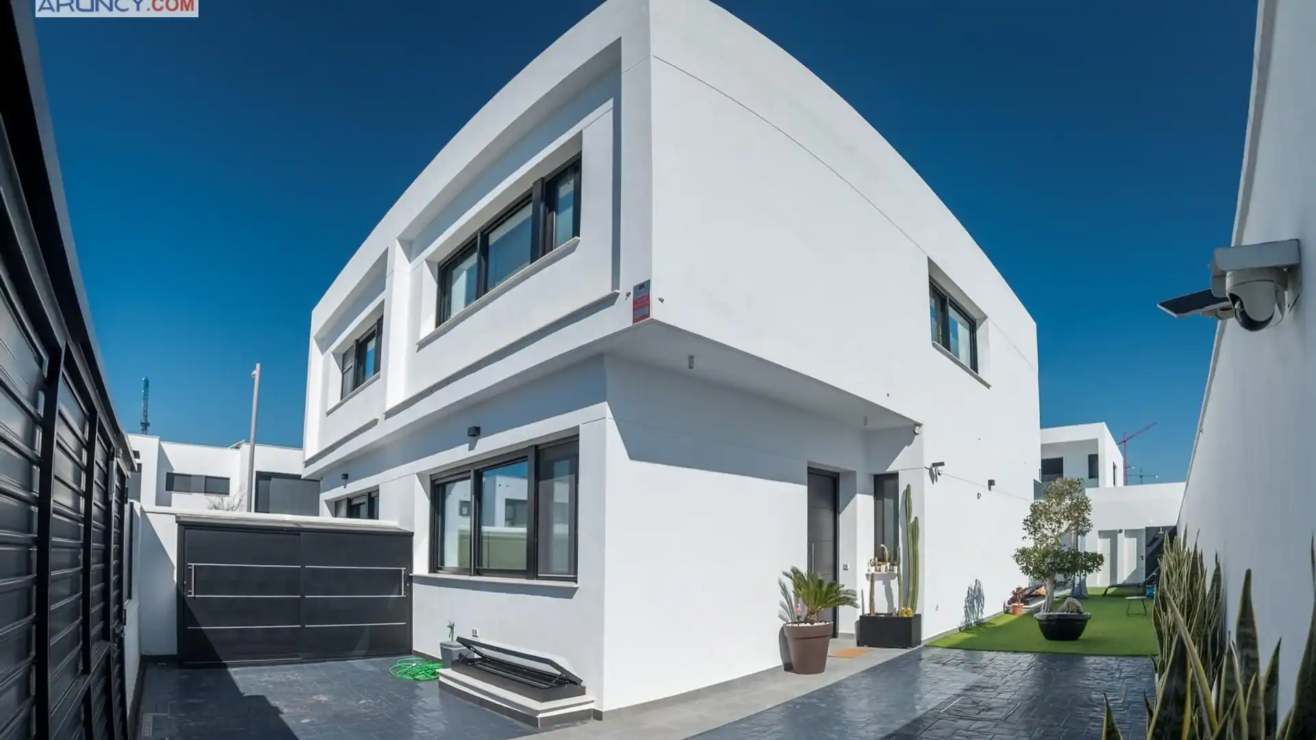 Vista exterior de Casa adosada en venta en Dos Hermanas con Aire acondicionado, Jardín privado y Terraza