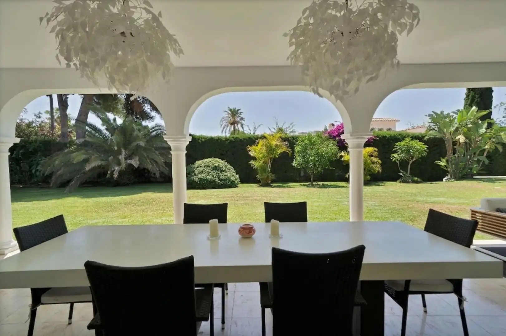 Terrassa de Casa o xalet de lloguer en Estepona amb Aire condicionat, Calefacció i Jardí privat