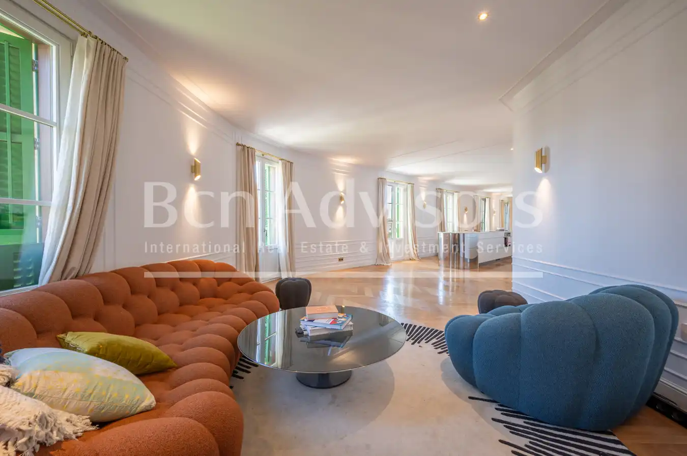 Sala de estar de Ático en venta en Barcelona con Aire acondicionado, Calefacción y Parquet