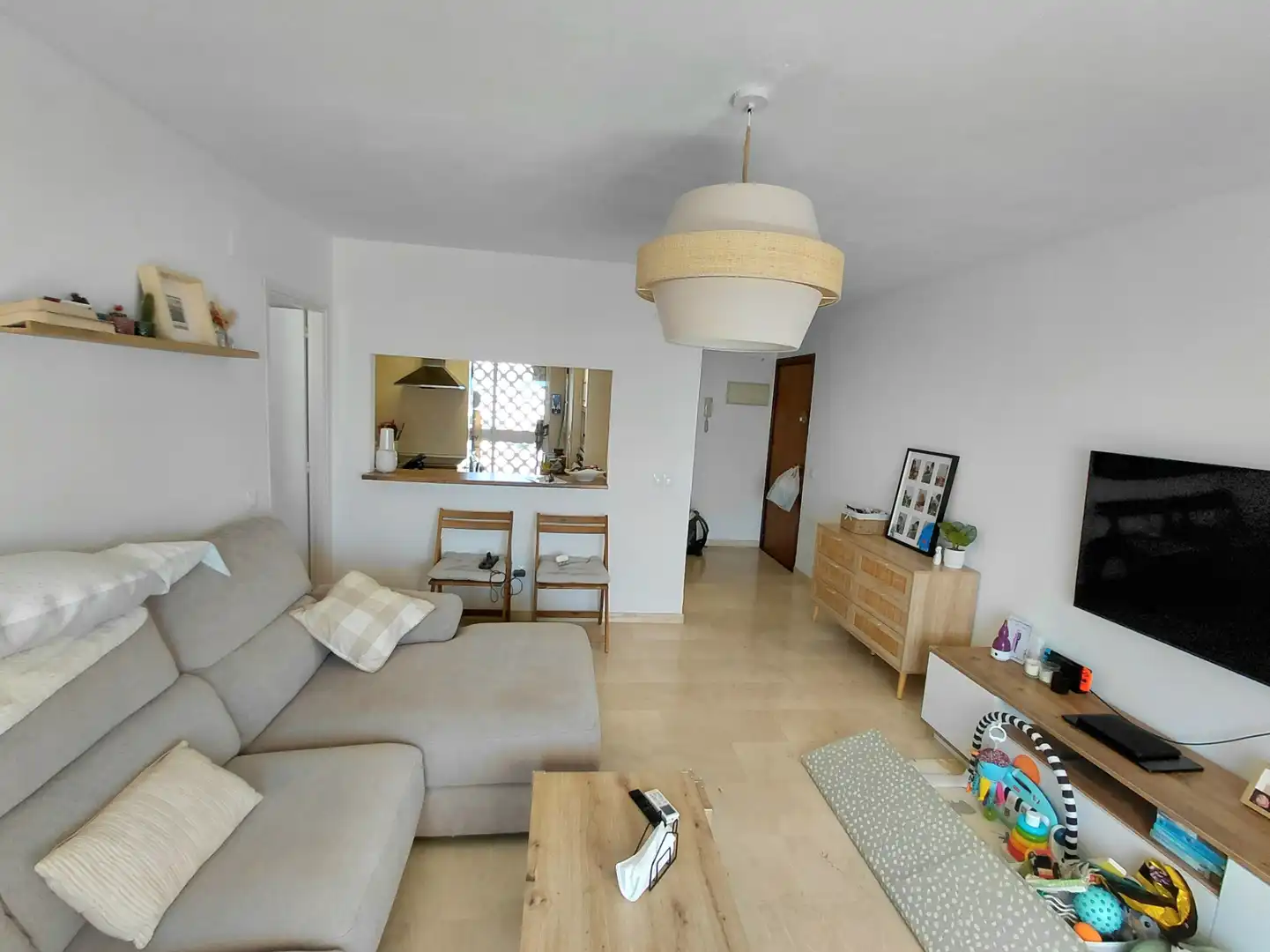 Sala de estar de Ático en venta en Benalmádena con Aire acondicionado, Terraza y Horno