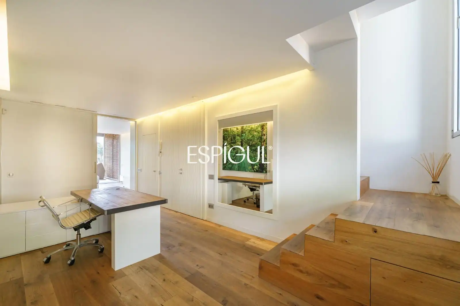 Sala d'estar de Dúplex en venda en Tiana amb Aire condicionat, Calefacció i Parquet