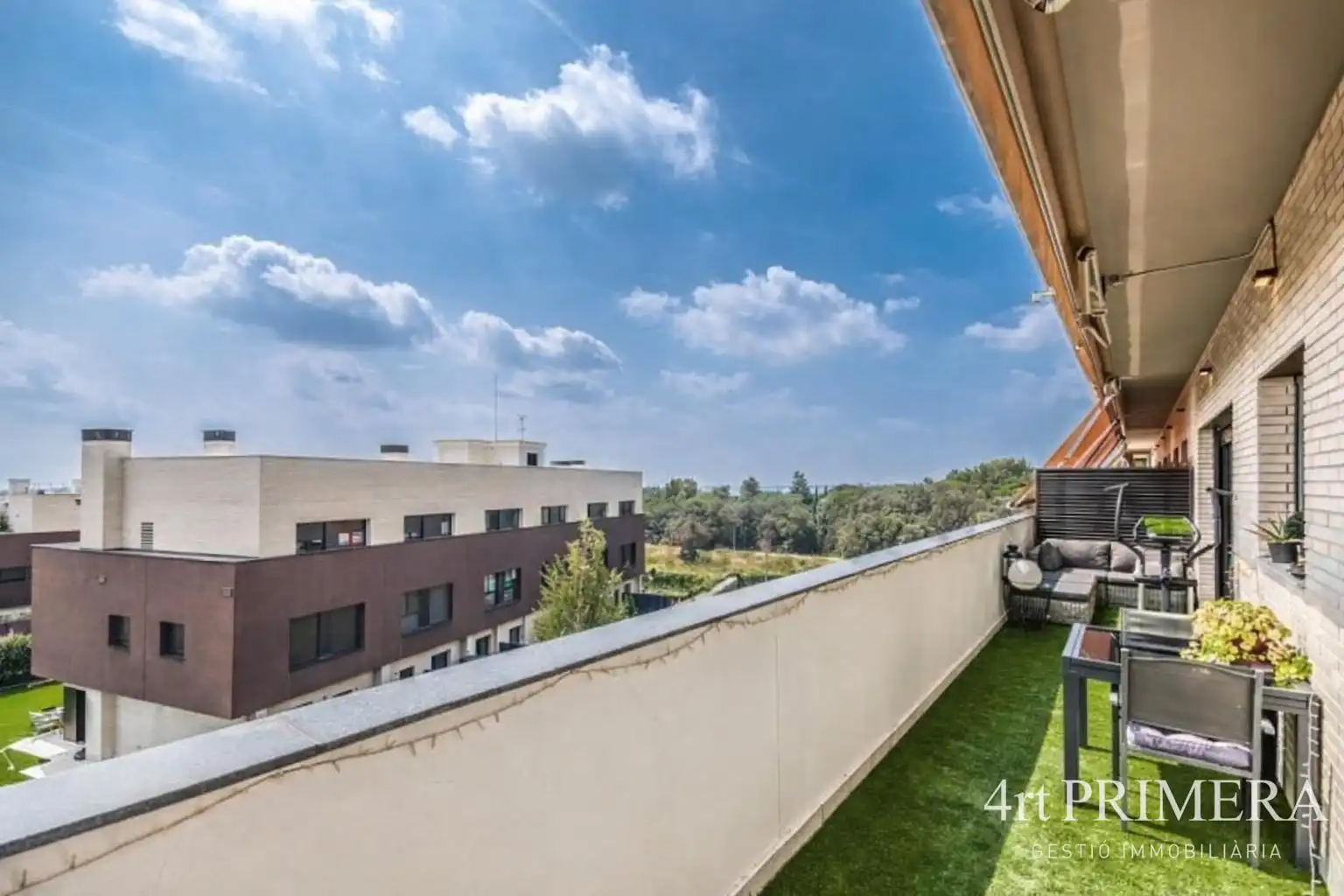 Terraza de Ático en venta en L'Ametlla del Vallès con Aire acondicionado, Calefacción y Parquet