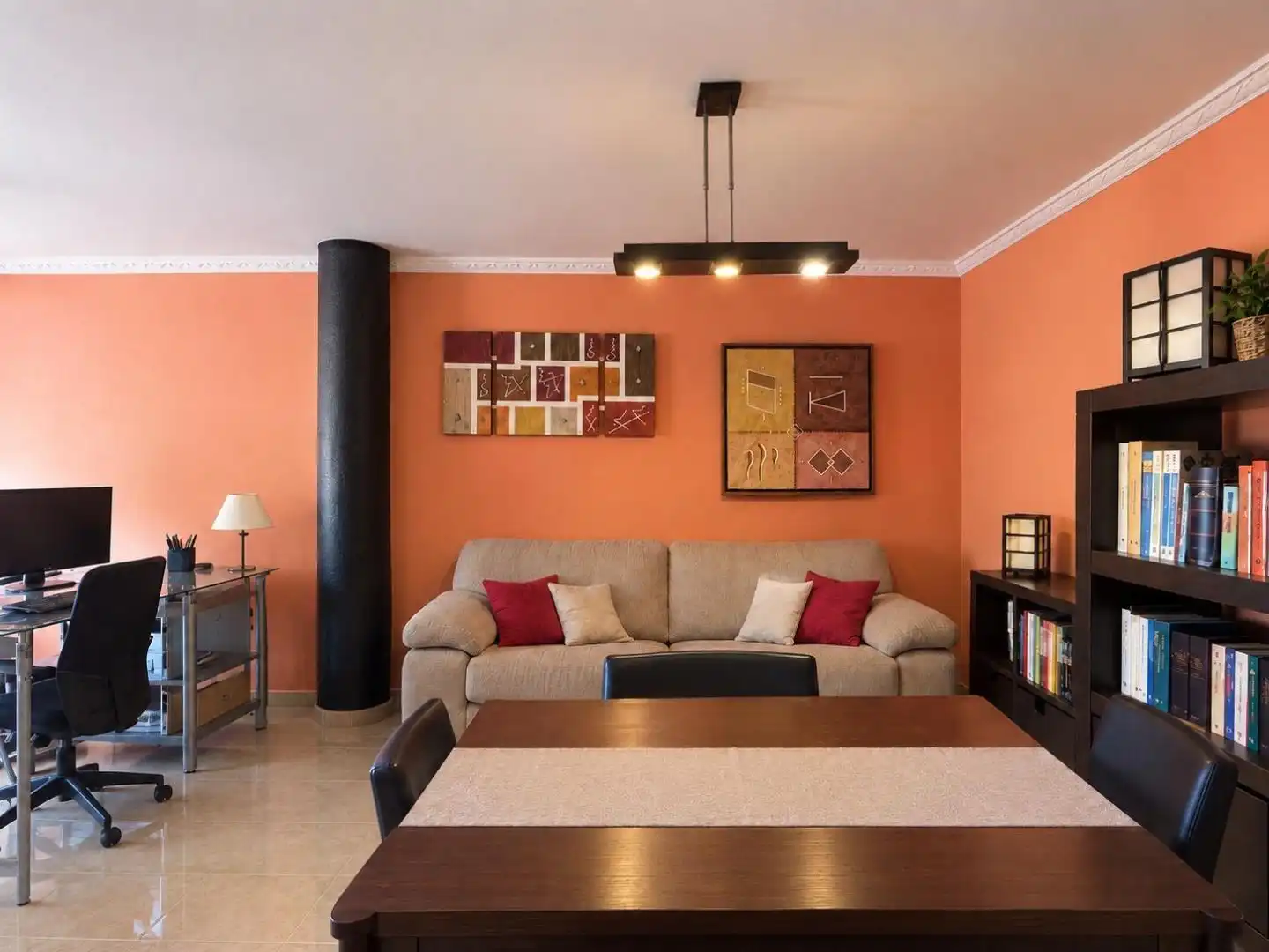 Wohnzimmer von Wohnung zum Verkauf in Marbella mit Klimaanlage, Terrasse und Balkon