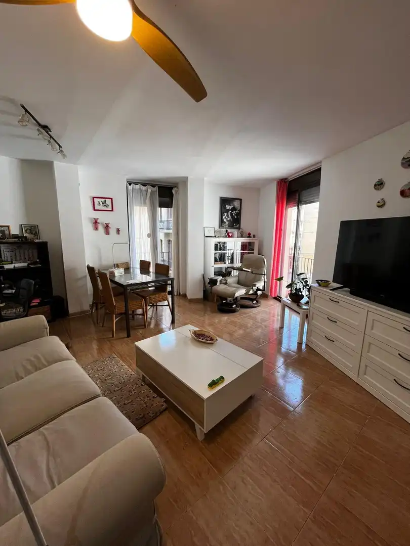 Sala d'estar de Pis en venda en Tortosa amb Aire condicionat, Moblat i Balcó