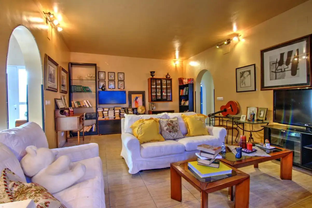 Living room of Houses for sale in Benitachell / El Poble Nou de Benitatxell  with Air Conditioner, Heating and Private garden