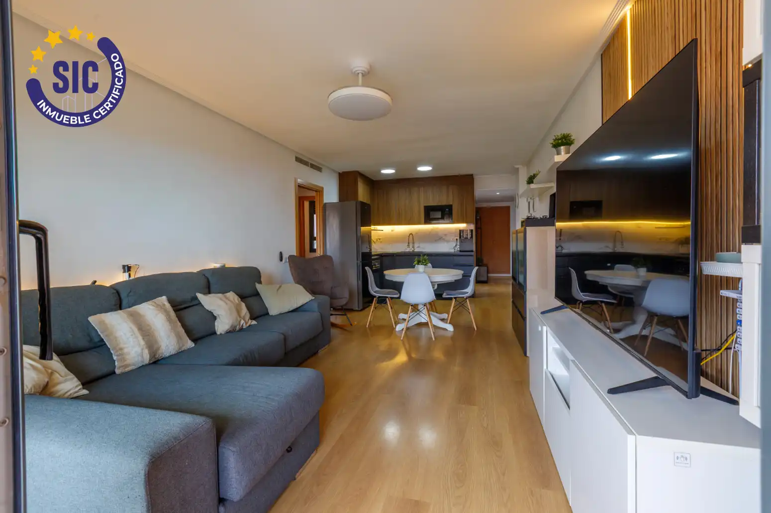 Sala d'estar de Pis en venda en Alboraya amb Aire condicionat, Calefacció i Jardí privat