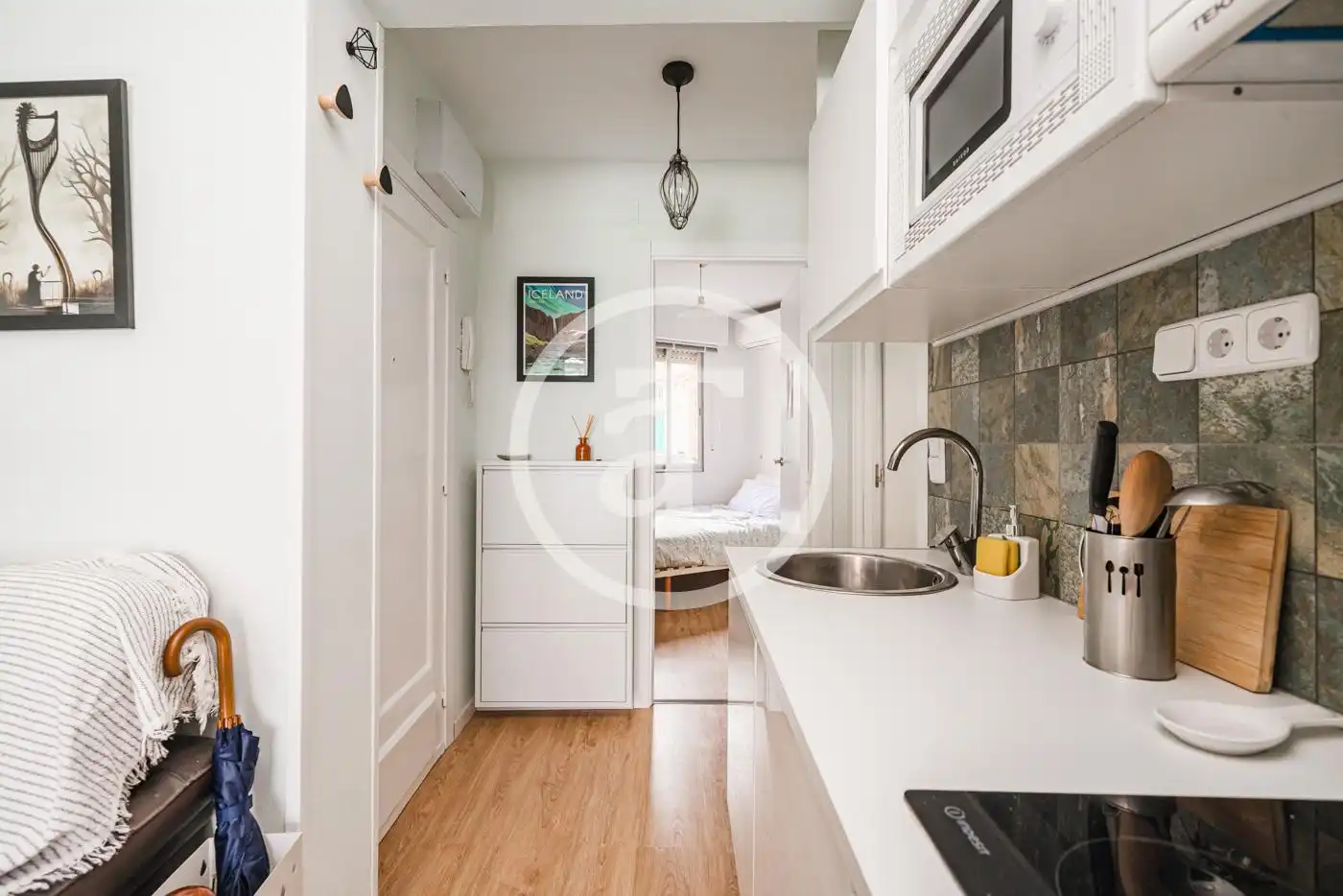 Cocina de Piso de alquiler en Madrid con Aire acondicionado, Calefacción y Amueblado