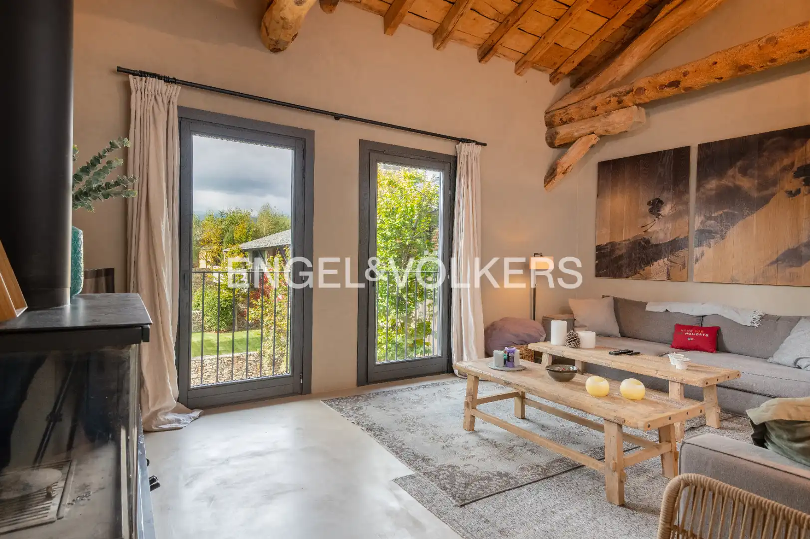 Sala de estar de Casa o chalet en venta en Bolvir con Calefacción, Jardín privado y Parquet