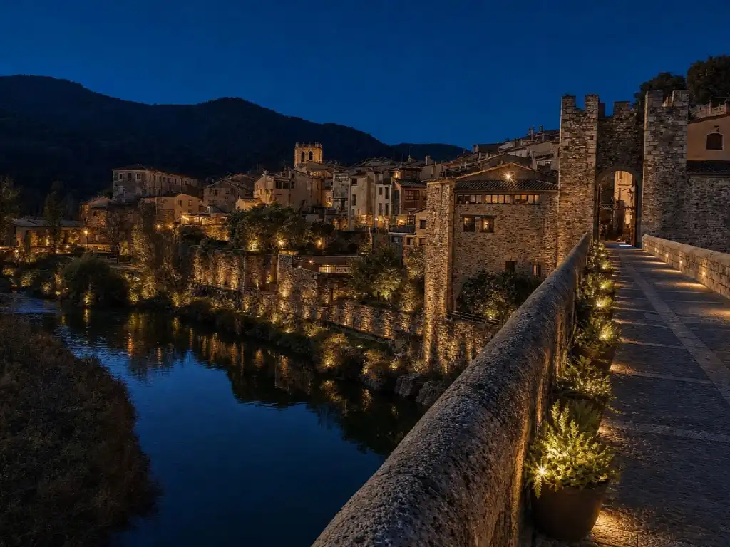 Vista exterior de Casa o chalet en venta en Besalú con Calefacción, Jardín privado y Terraza