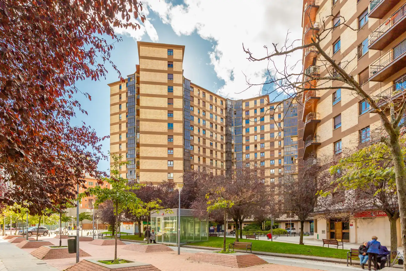 Exterior view of Flat for sale in  Pamplona / Iruña  with Heating, Parquet flooring and Terrace
