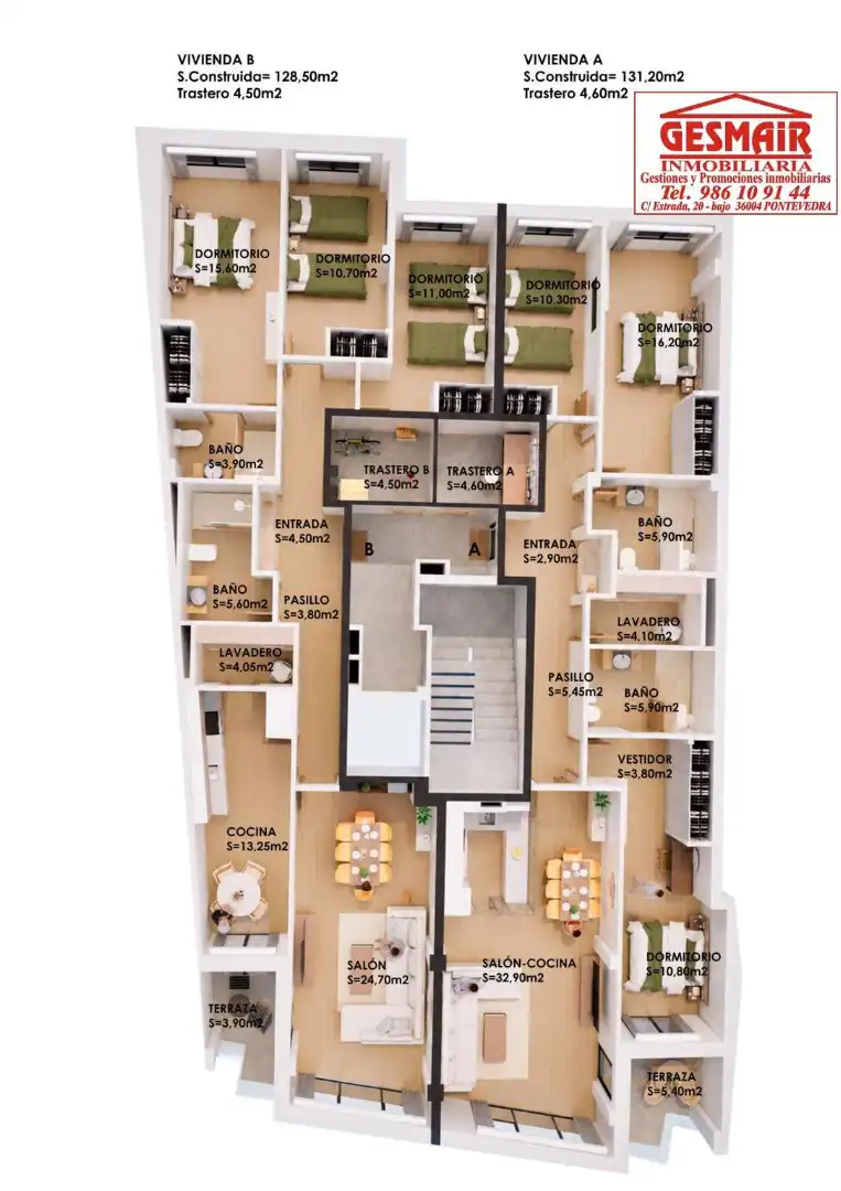 Flat for sale in Marín  with Heating, Parquet flooring and Terrace