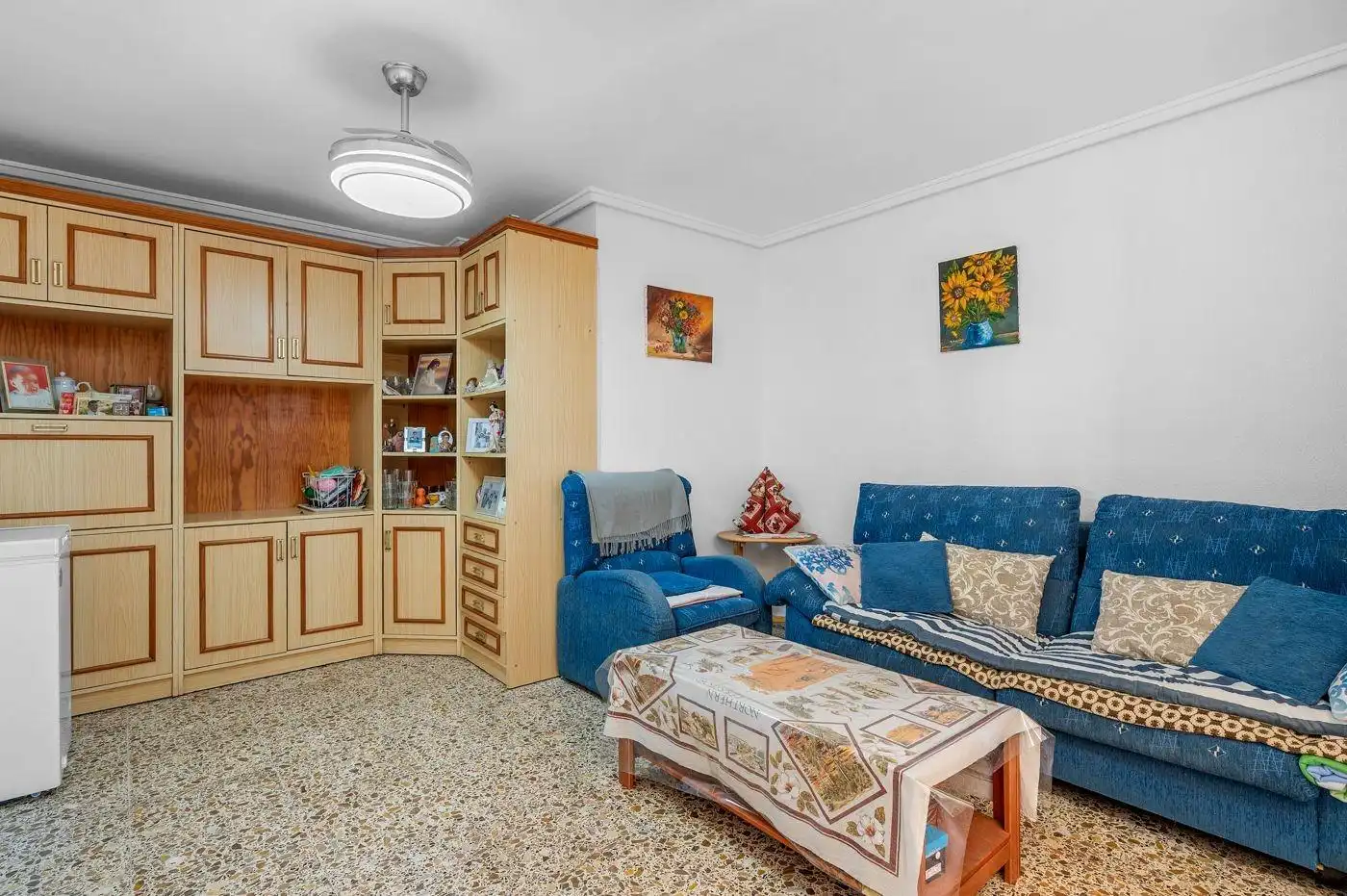 Sala d'estar de Apartament en venda en Elche / Elx amb Aire condicionat, Calefacció i Terrassa