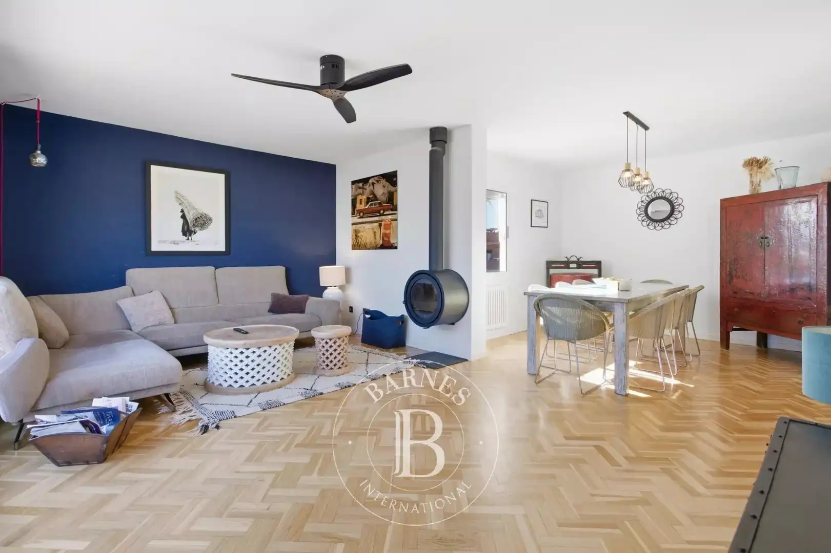 Wohnzimmer von Dachboden zum Verkauf in Barcelona mit Klimaanlage, Heizung und Terrasse