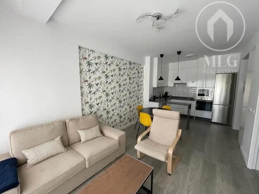 Wohnzimmer von Wohnungen zum Verkauf in Fuengirola mit Klimaanlage, Heizung und Terrasse