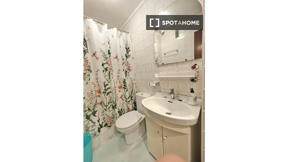 Bathroom of Flat for rent in Bilbao   with Air Conditioner, Heating and Furnished