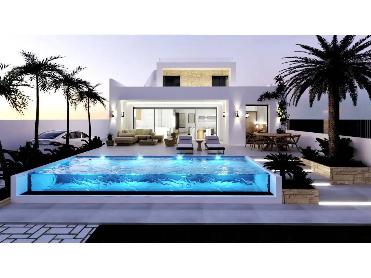 Piscina de Casa o chalet en venta en La Manga del Mar Menor con Jardín privado, Terraza y Piscina