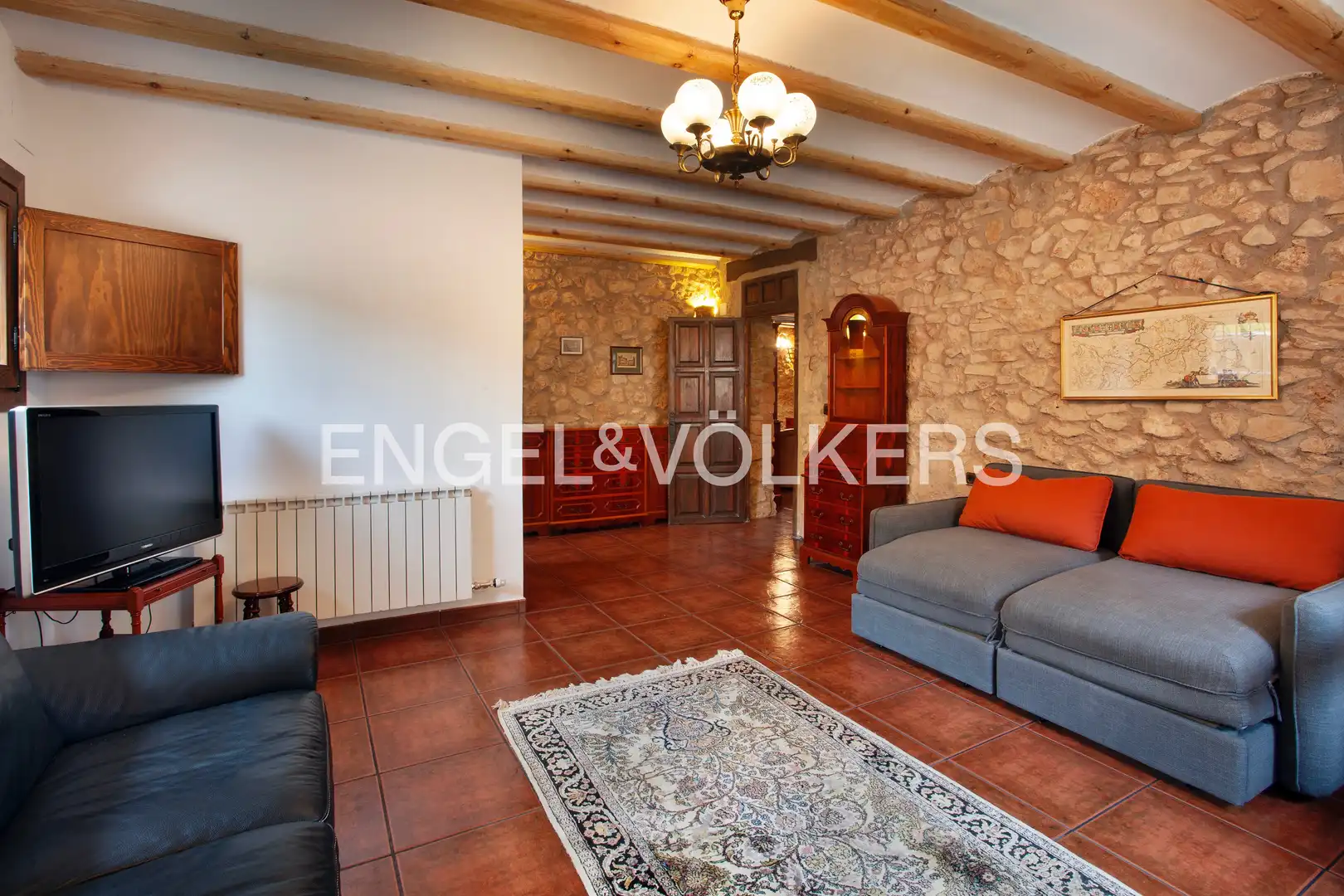 Sala de estar de Casa o chalet en venta en Montblanc con Aire acondicionado, Calefacción y Jardín privado