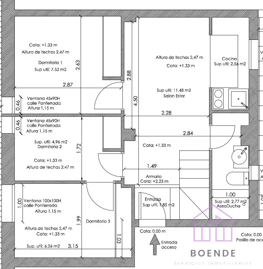 Piso en venta en Calle de Ponferrada, Pilar