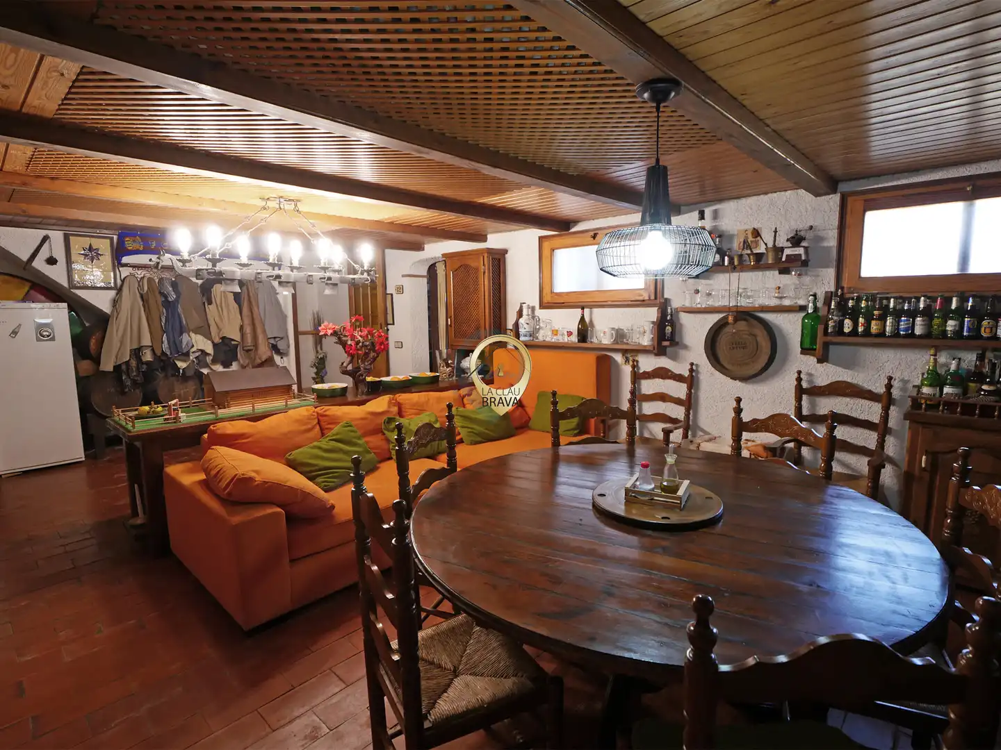 Sala d'estar de Casa o xalet en venda en Santa Cristina d'Aro amb Calefacció, Jardí privat i Terrassa