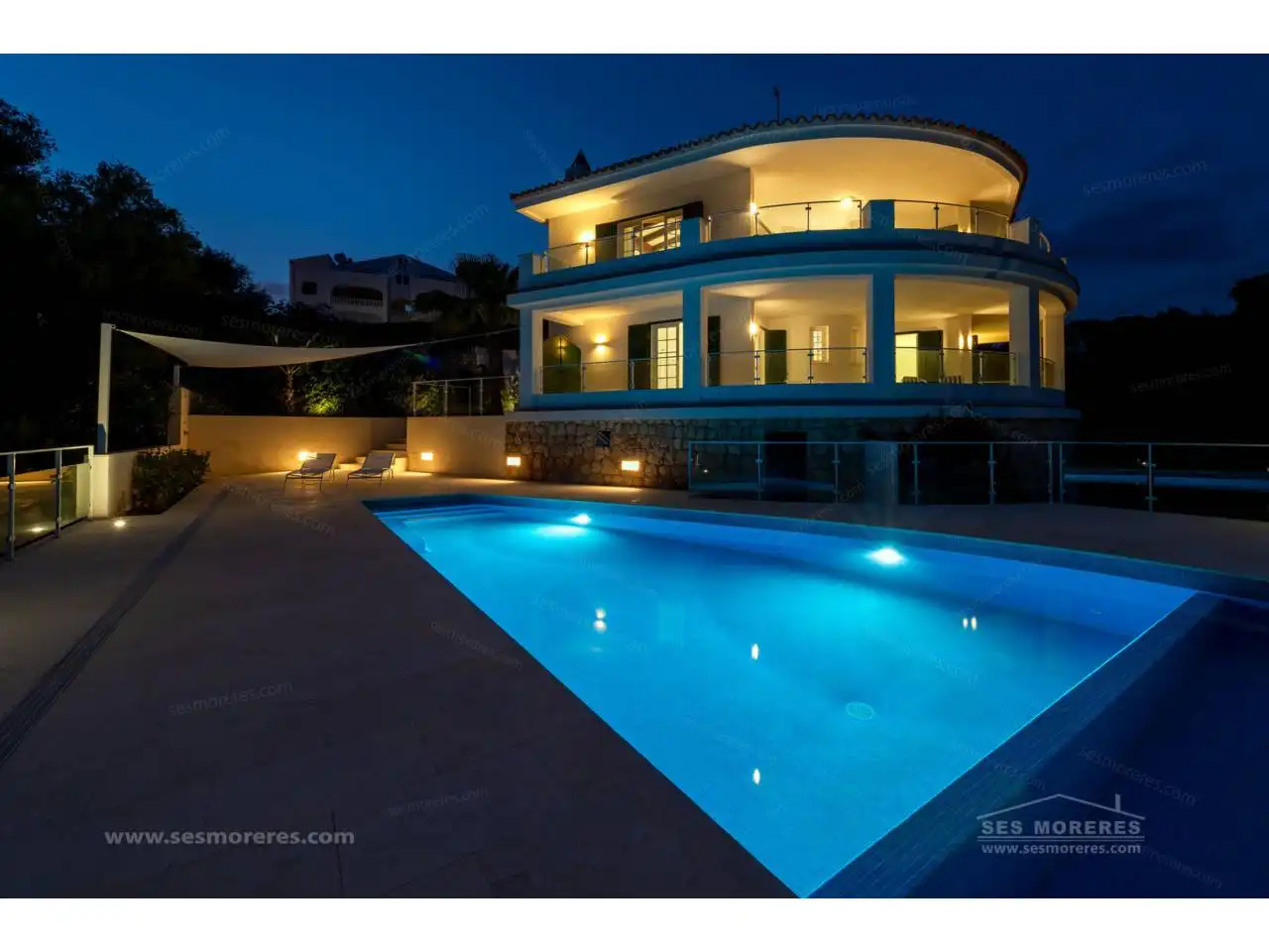 Vista exterior de Casa o chalet en venta en Es Migjorn Gran con Jardín privado, Terraza y Piscina