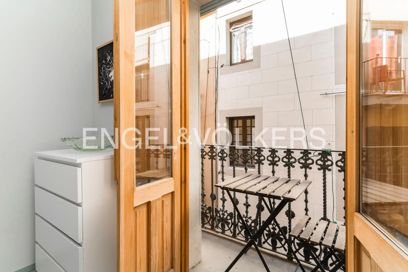 Balcony of Flat for rent in Barcelona  with Air Conditioner, Heating and Storage room