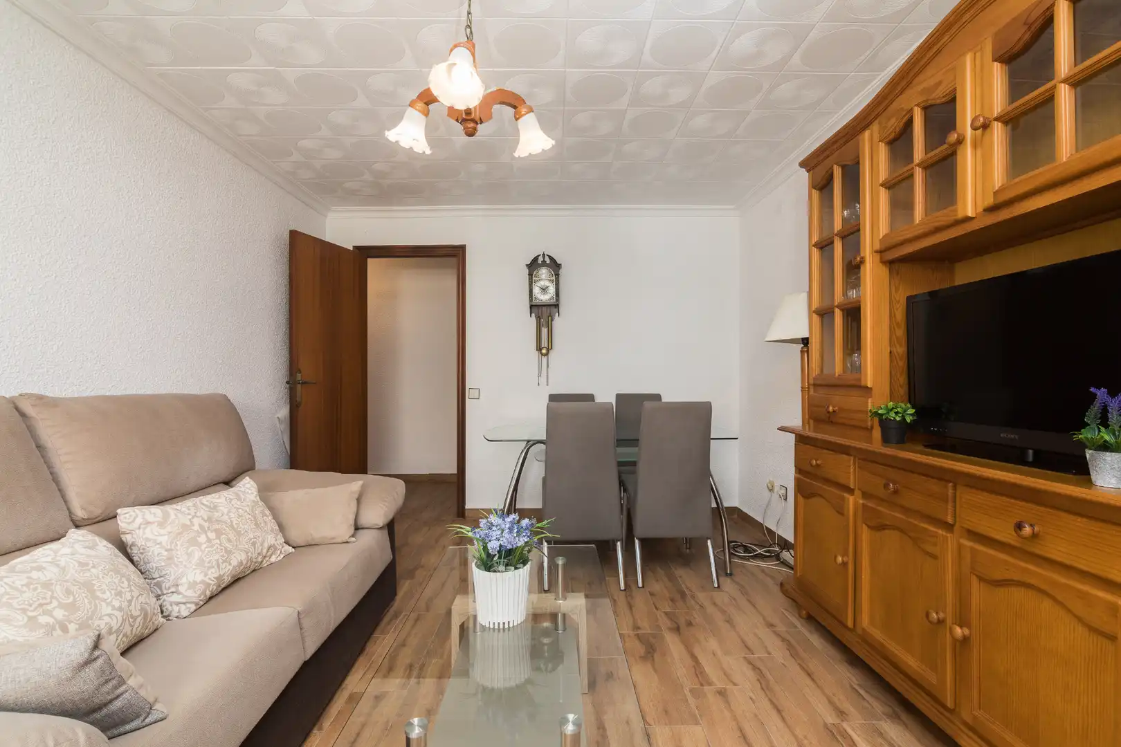 Wohnzimmer von Wohnung zum Verkauf in Santa Pola mit Klimaanlage, Möbliert und Balkon