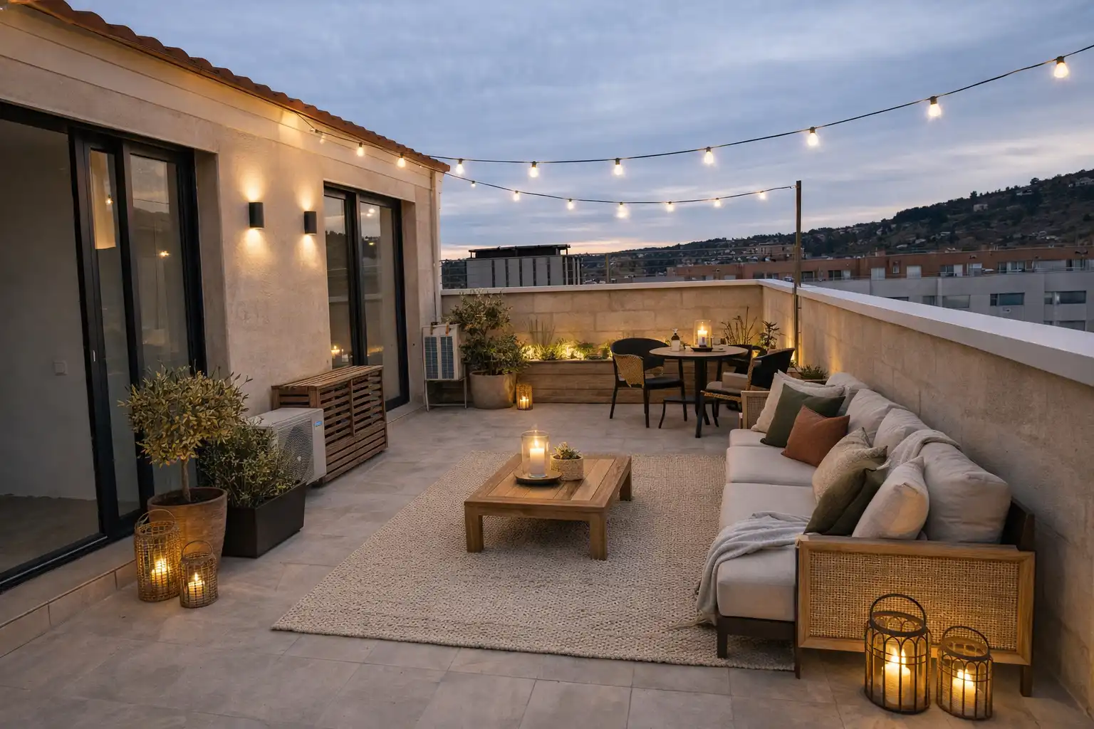 Terrasse von Dachboden zum Verkauf in Terrassa mit Heizung, Terrasse und Ofen