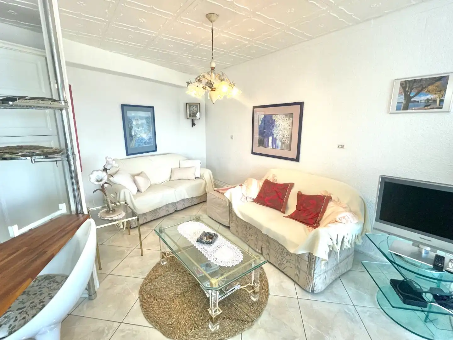 Living room of Flat for sale in Roses  with Terrace and Balcony
