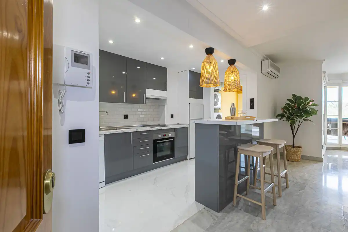 Kitchen of Apartments for sale in Marbella  with Air Conditioner, Heating and Terrace