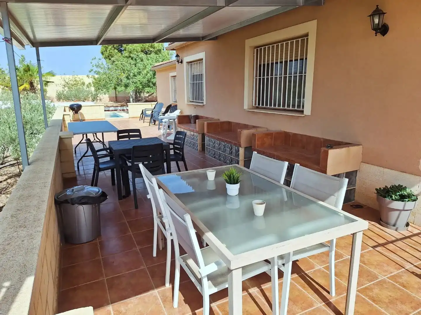 Terrassa de Finca rústica en venda en Cartagena amb Jardí privat, Piscina i Moblat