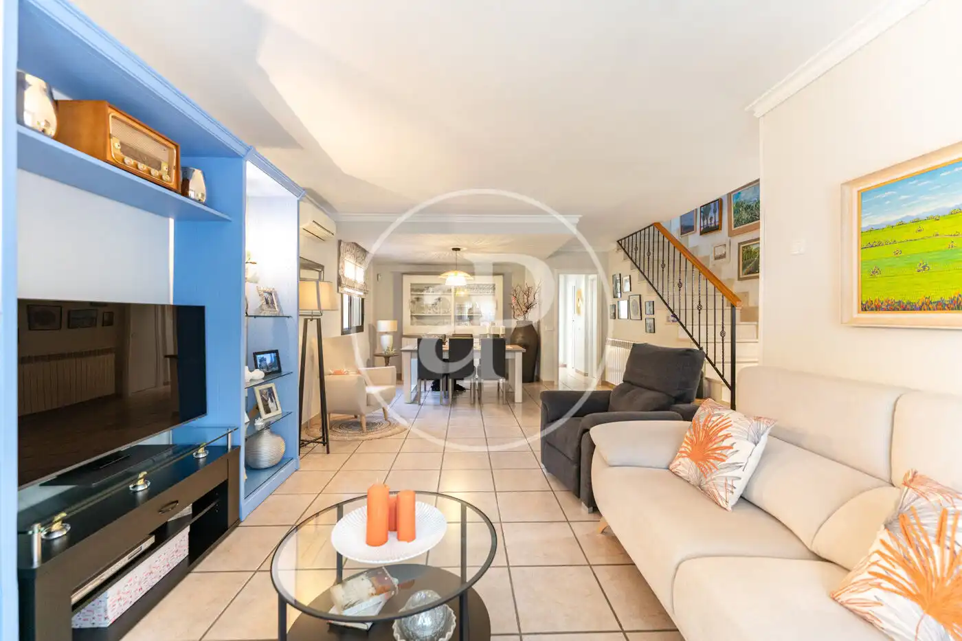 Sala de estar de Casa adosada en venta en  Palma de Mallorca con Aire acondicionado, Calefacción y Jardín privado