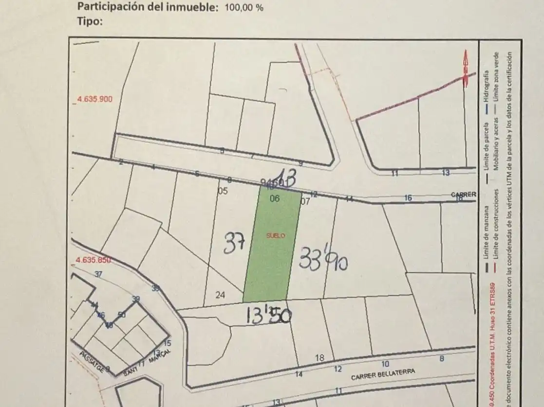Terreny residencial en venda a Carrer Bailèn 8, imagen 6