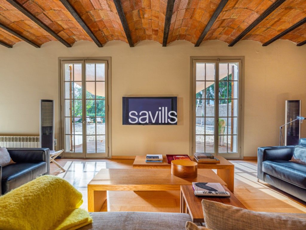 Sala de estar de Casa o chalet en venta en Tiana con Jardín privado