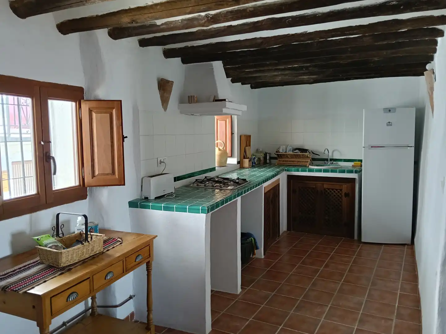 Cuina de Finca rústica en venda en Bérchules amb Calefacció, Terrassa i Moblat