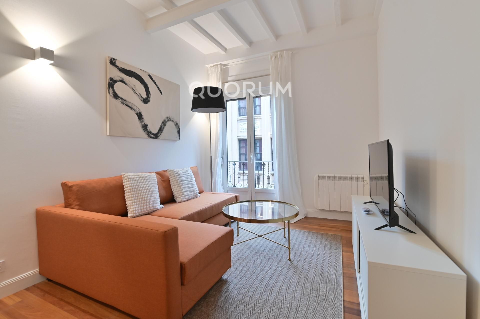 Living room of Flat for rent in Bilbao   with Balcony
