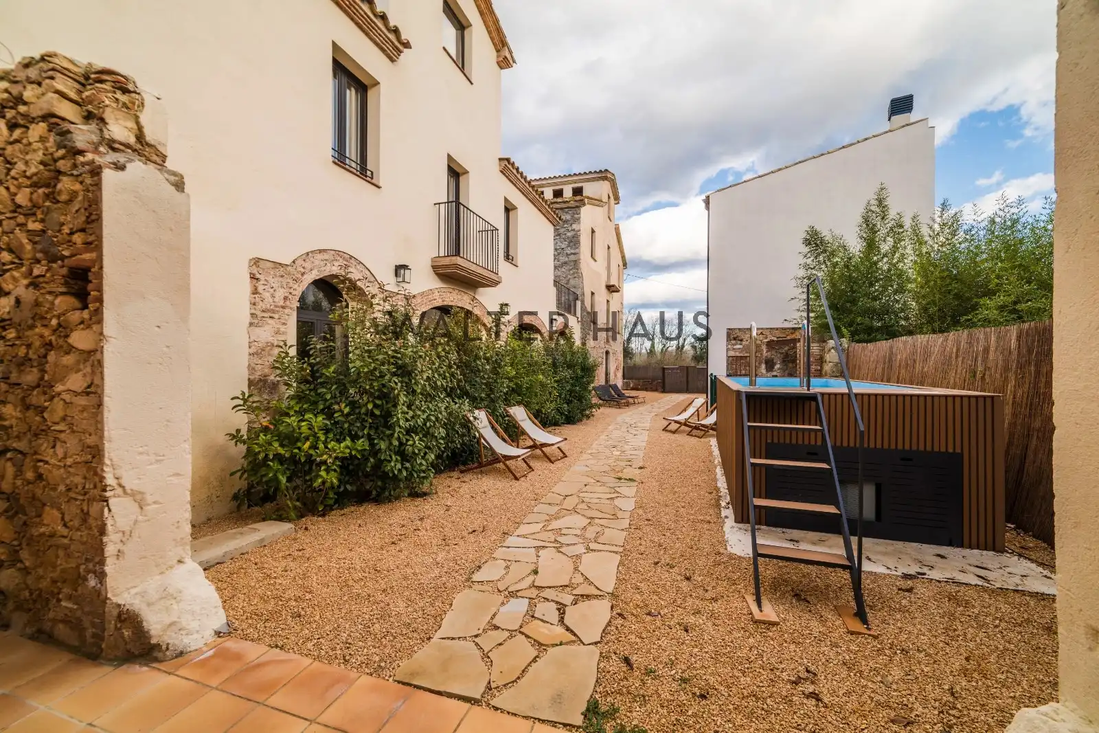 Vista exterior de Finca rústica en venta en Santa Cristina d'Aro con Calefacción, Jardín privado y Parquet