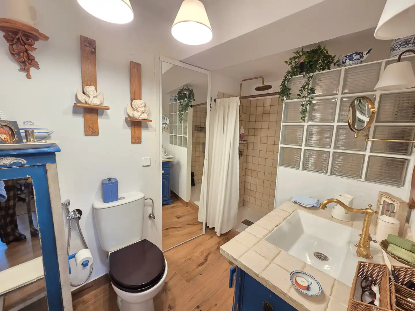 Baño de Casa o chalet en venta en Santa María de la Alameda con Calefacción, Jardín privado y Amueblado