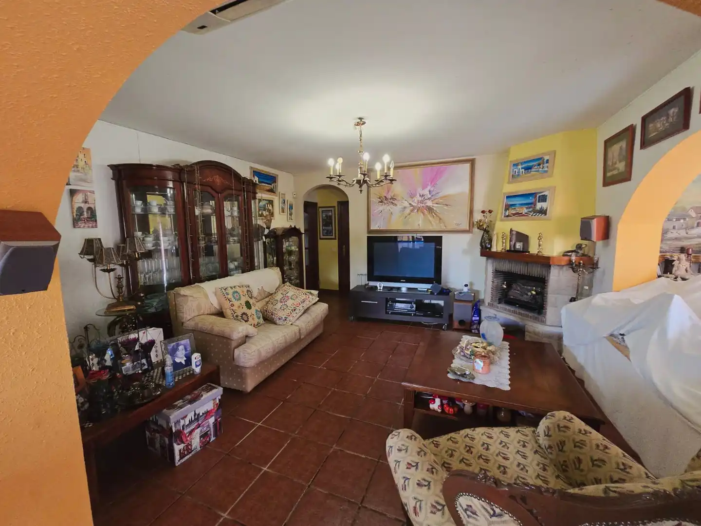 Sala de estar de Casa o chalet en venta en Creixell con Aire acondicionado, Calefacción y Jardín privado