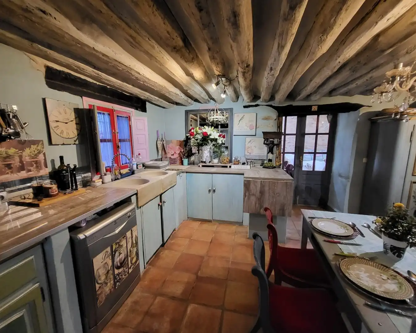 Küche von Country house zum Verkauf in L'Ametlla de Mar  mit Privatgarten, Terrasse und Abstellraum
