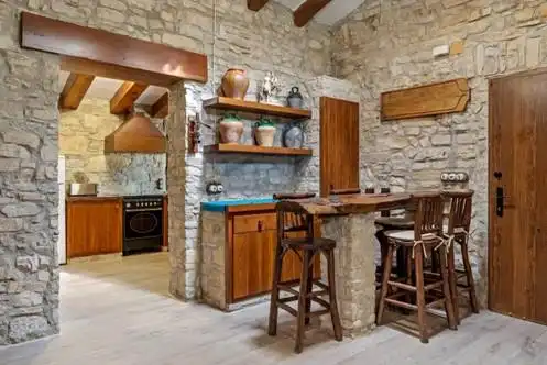 Cocina de Finca rústica en venta en Querol con Calefacción, Jardín privado y Terraza