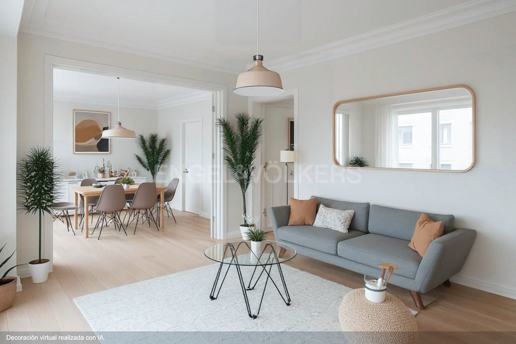 Sala d'estar de Apartament en venda en  Barcelona Capital amb Calefacció, Parquet i Moblat