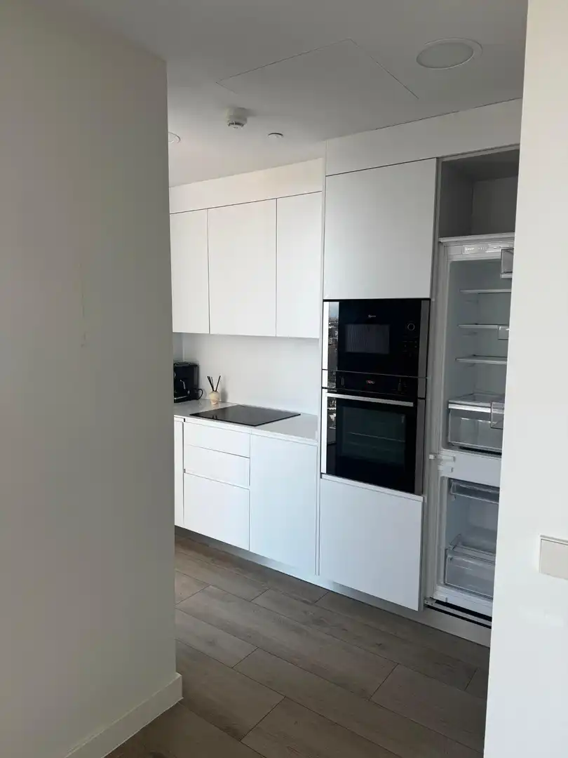 Cuina de Apartament de lloguer en Valencia amb Aire condicionat, Jardí privat i Terrassa