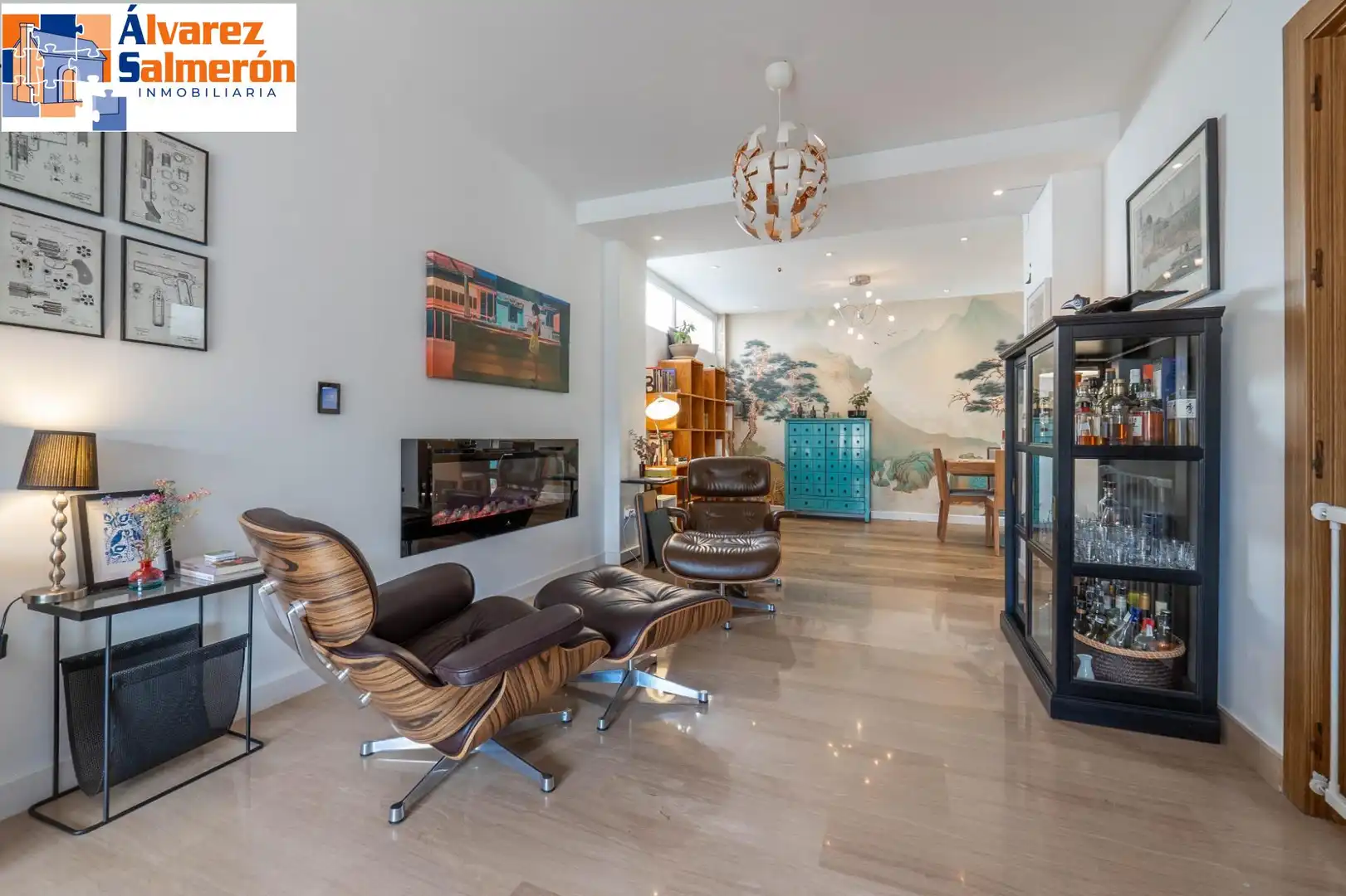 Sala de estar de Casa adosada en venta en Granada con Aire acondicionado y Terraza