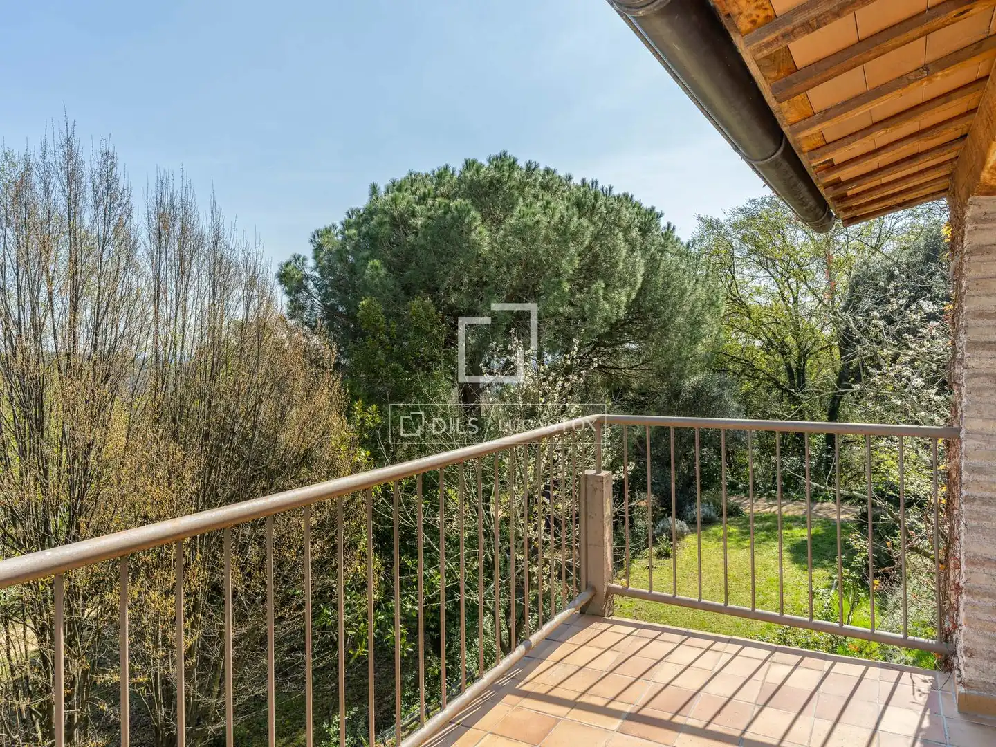 Balcony of Country homes for sale in Anglès  with Air Conditioner, Private garden and Terrace